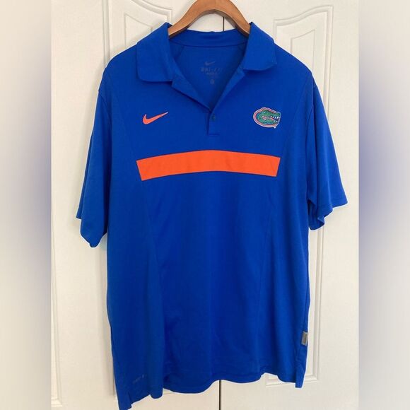 Nike Dri-Fit Florida Gators half Button polo size large - Picture 1 of 6